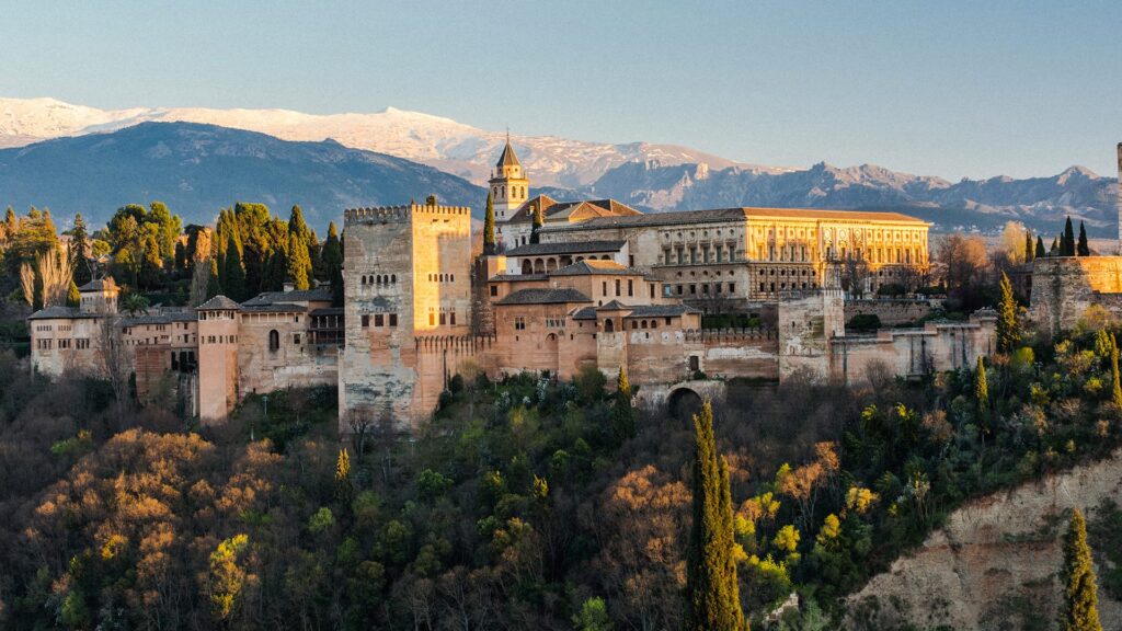 Alhambra palace in Granada, Spain